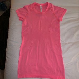LULULEMON PINK SWIFTLY SHORT SLEEVE TOP
